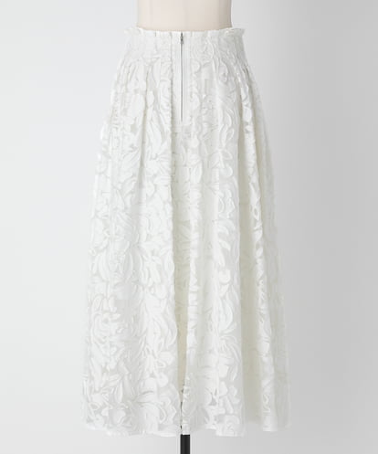 EAUVIRE ボリュームタックスカート ブラック