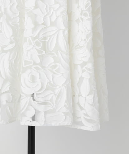 EAUVIRE ボリュームタックスカート ブラック