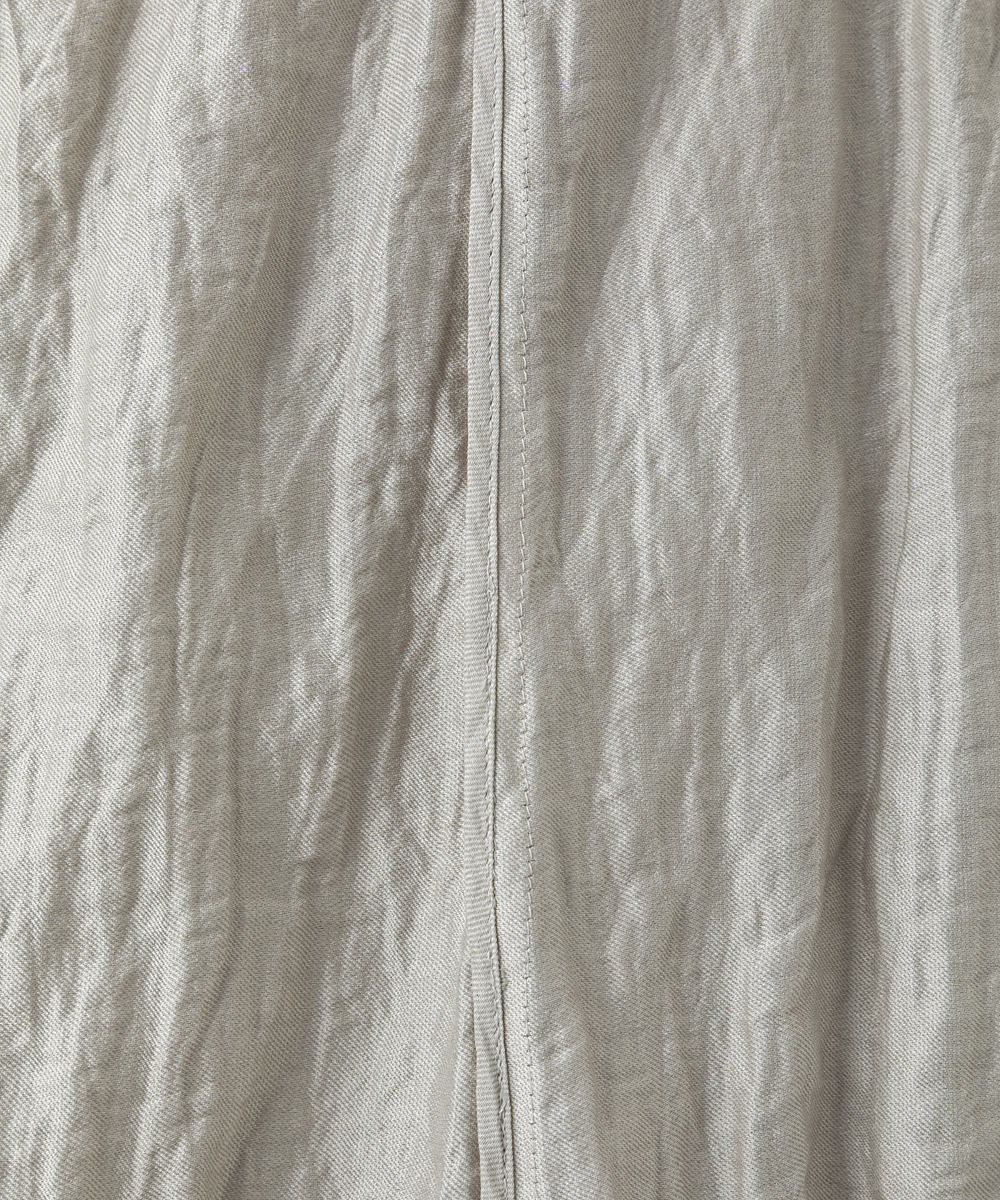 EAUVIRE メタルワッシャーマキシスカート ライトグレー