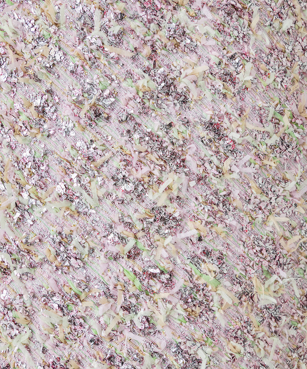 EAUVIRE リボンツイードスカート ピンク