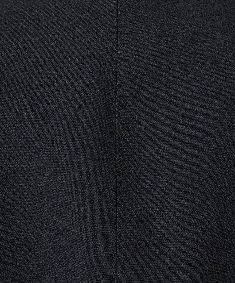 EAUVIRE ノーカラージップアップジャケット ブラック