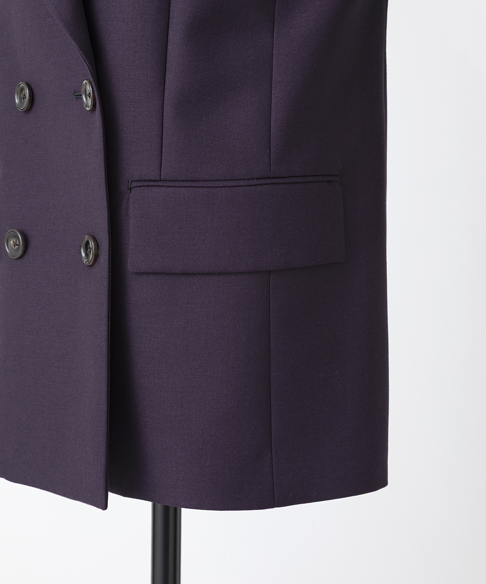 EAUVIRE キッドモヘアジャケット プラム