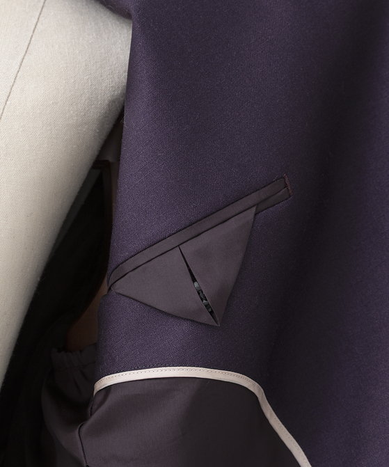 EAUVIRE キッドモヘアジャケット プラム