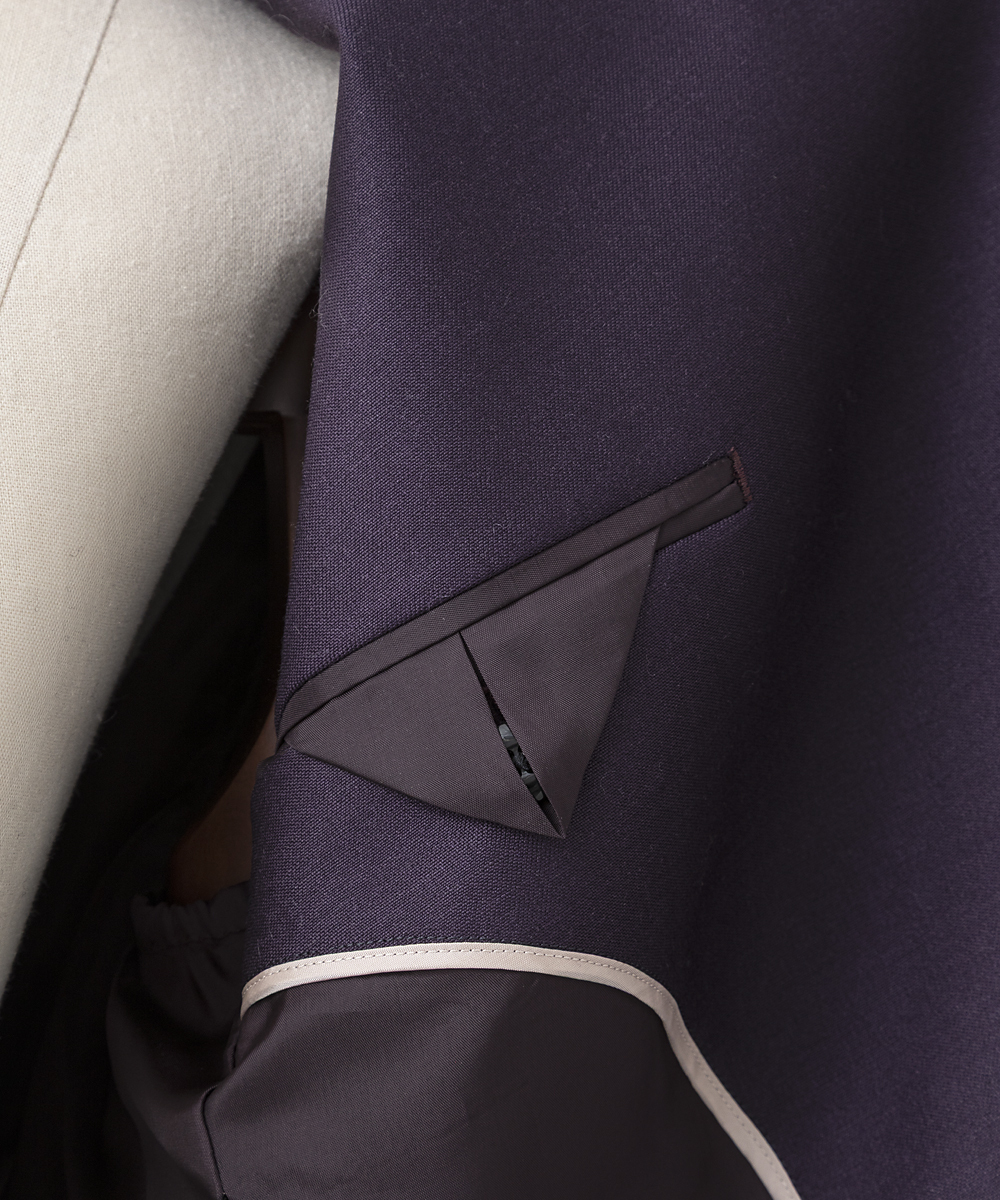 EAUVIRE キッドモヘアジャケット プラム