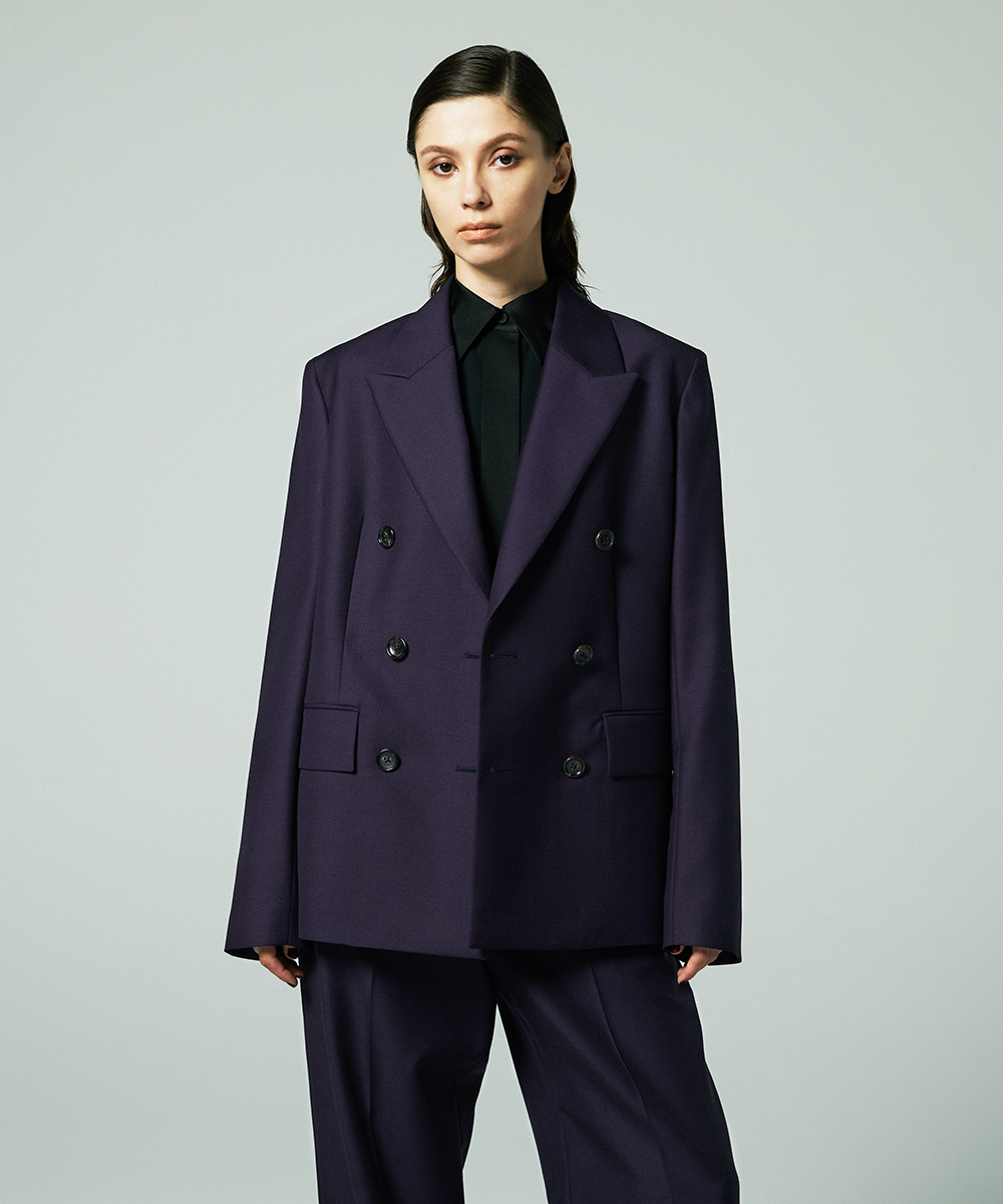 EAUVIRE キッドモヘアジャケット プラム