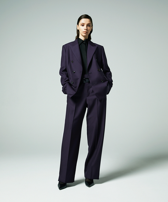 EAUVIRE キッドモヘアジャケット プラム