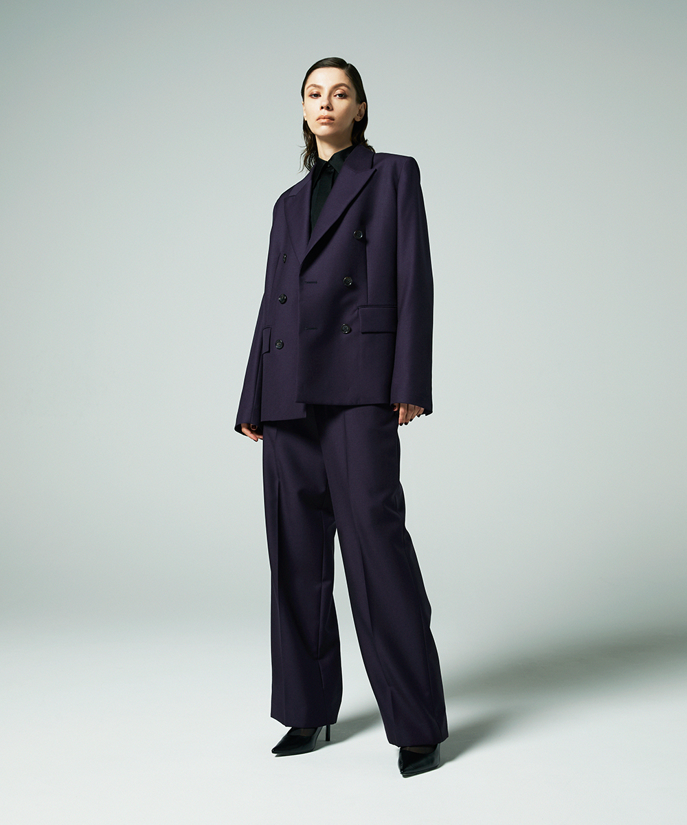 EAUVIRE キッドモヘアジャケット プラム