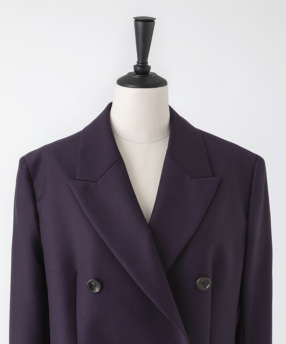 EAUVIRE キッドモヘアジャケット プラム