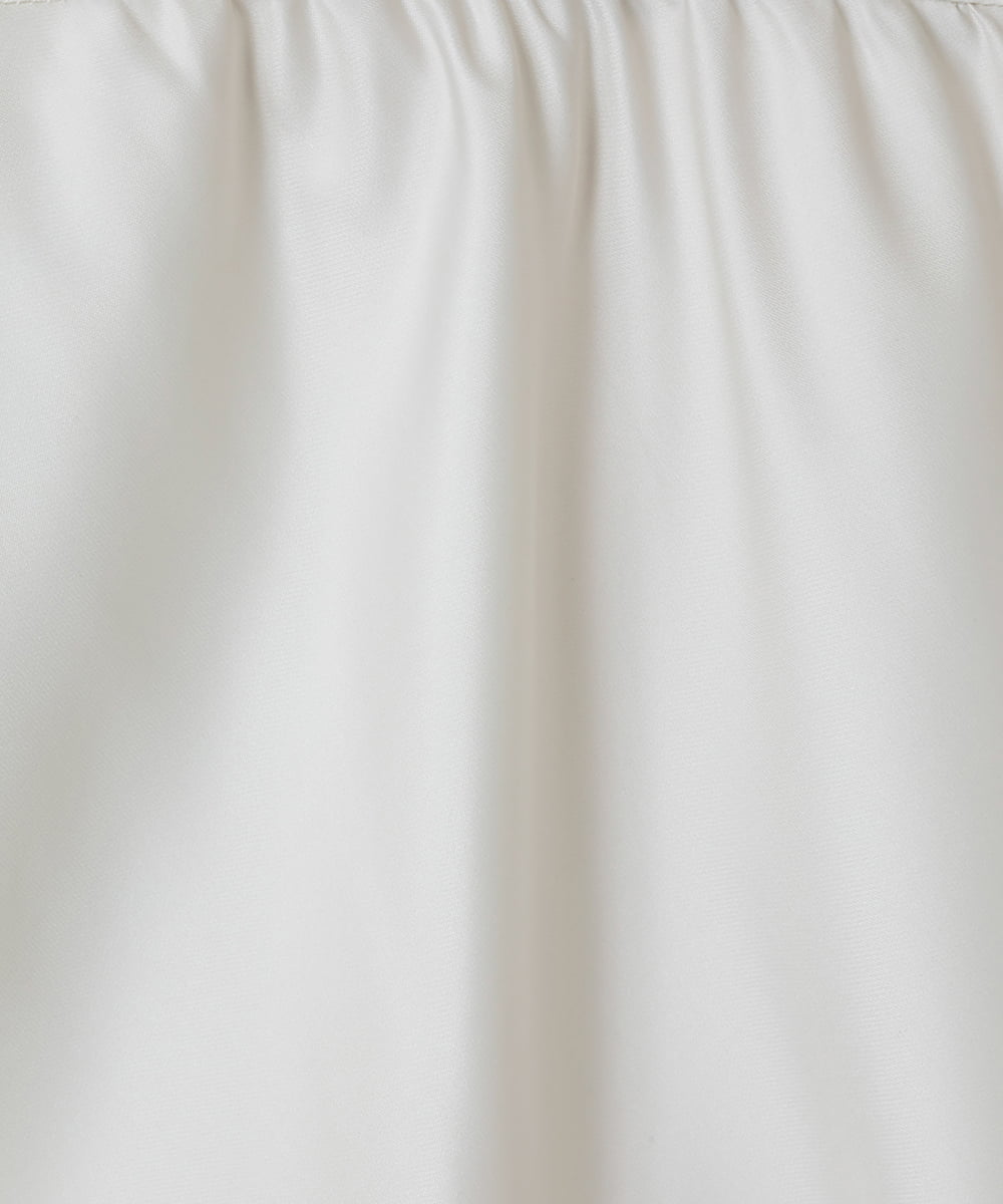 EAUVIRE ノーカラーショートブルゾン ライトグレー