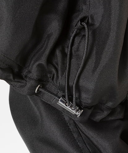 EAUVIRE ノーカラーショートブルゾン ライトグレー