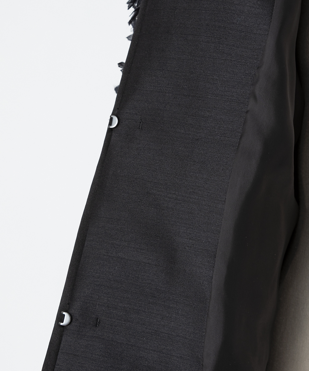 EAUVIRE リボンツイードジャケット ブラック