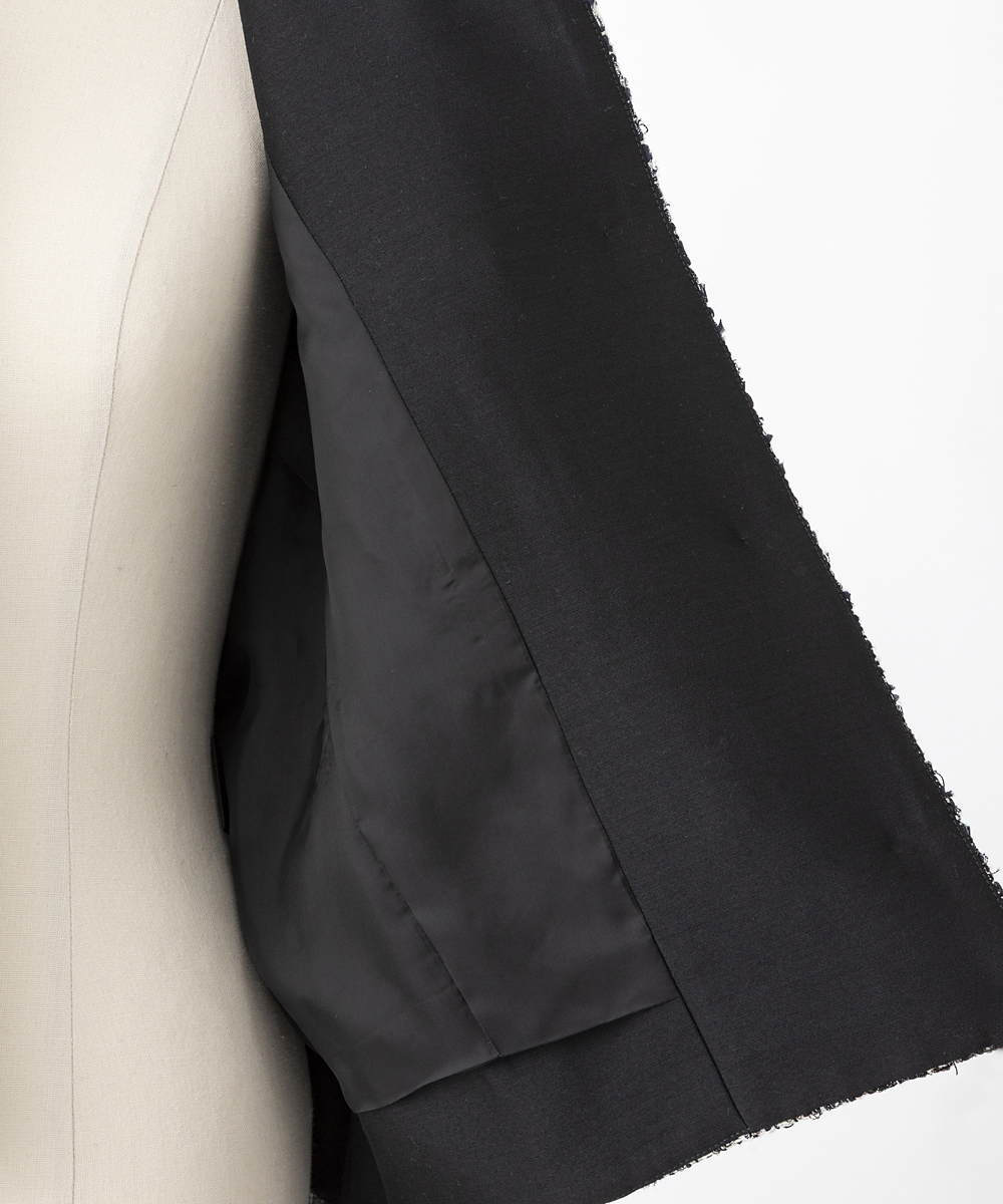 EAUVIRE ミックスツイードジャケット ネイビー