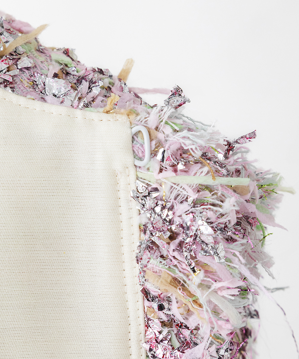 EAUVIRE リボンツイードジレ ピンク