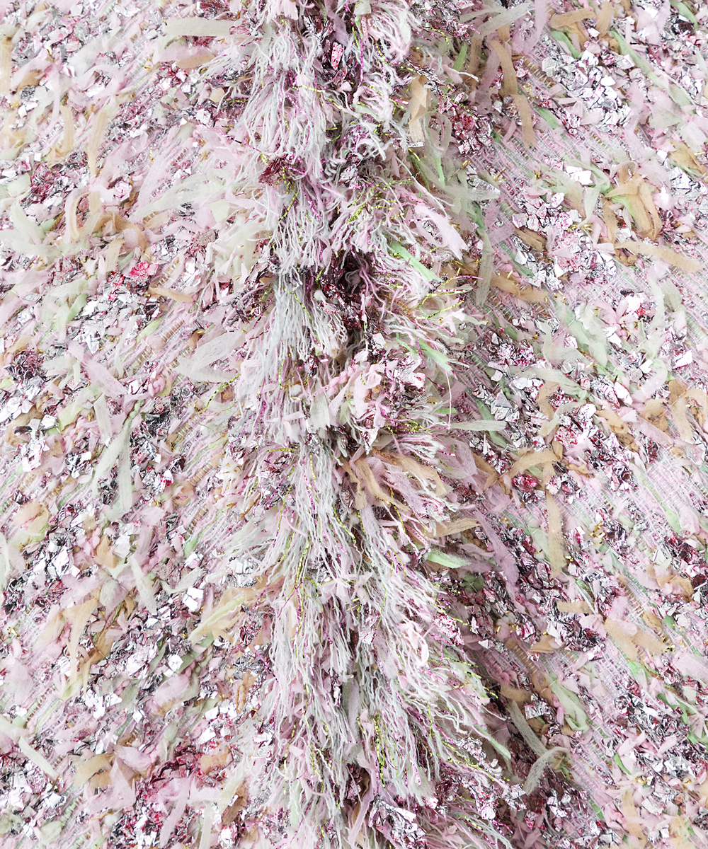 EAUVIRE リボンツイードジレ ピンク