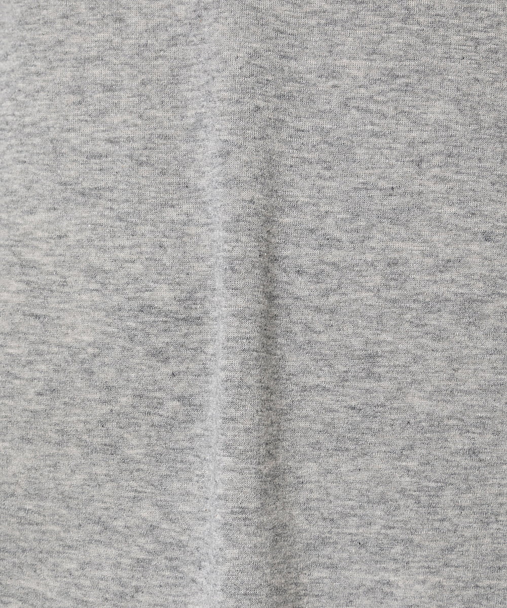 EAUVIRE コットンカシミヤタートルネックカットソー ライトグレー