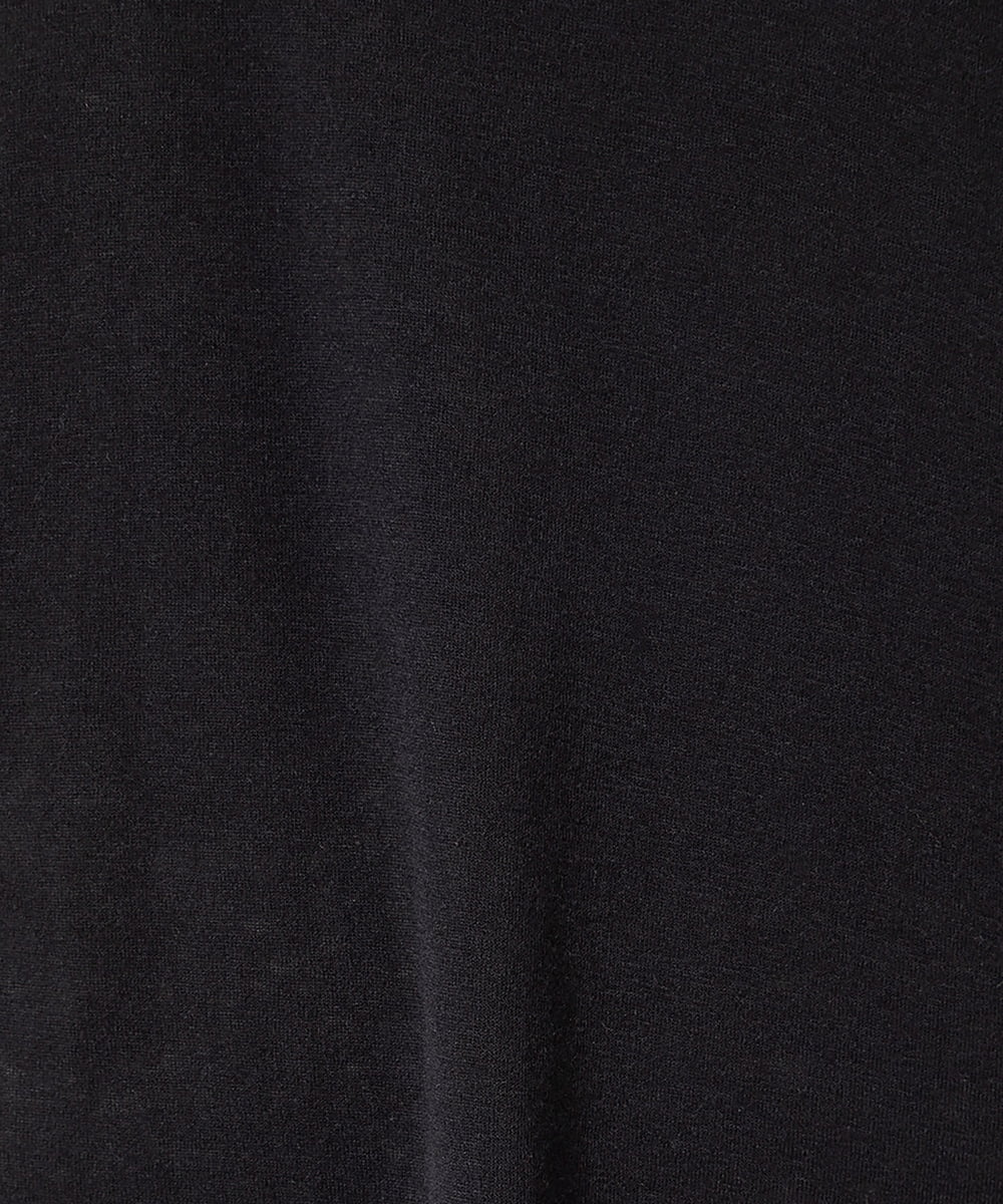 EAUVIRE コットンカシミヤタートルネックカットソー ライトグレー