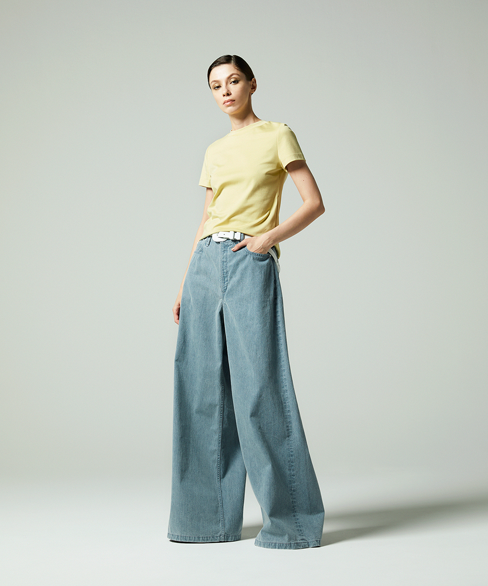 EAUVIRE コンパクトTシャツ ブラック