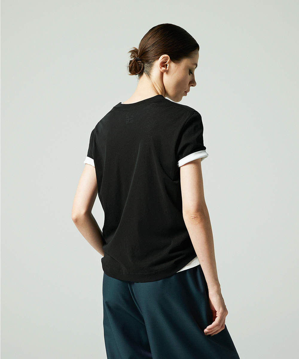 EAUVIRE コンパクトTシャツ ブラック