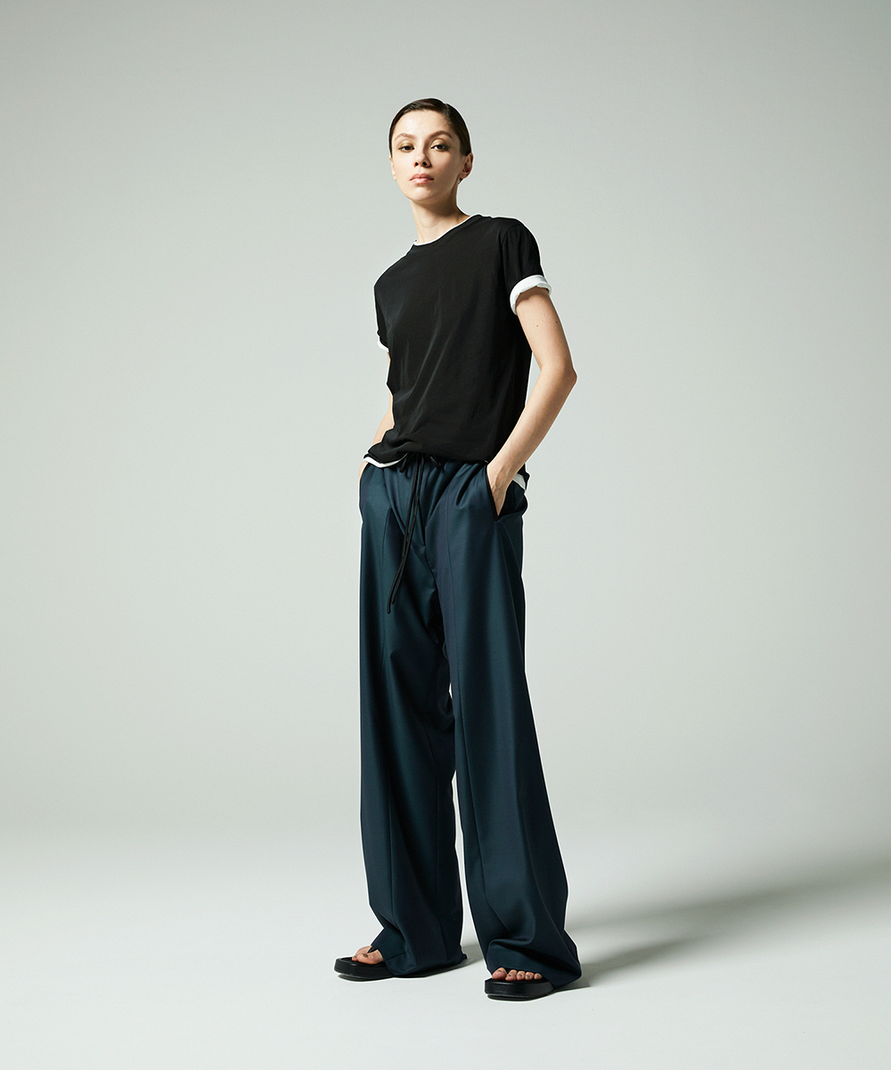 EAUVIRE コンパクトTシャツ ブラック