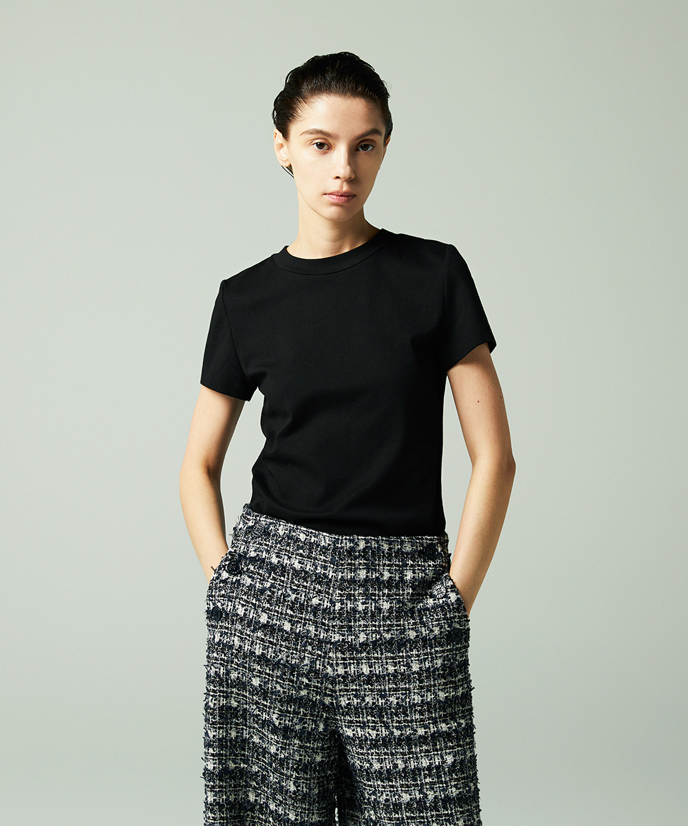 EAUVIRE コンパクトTシャツ ブラック