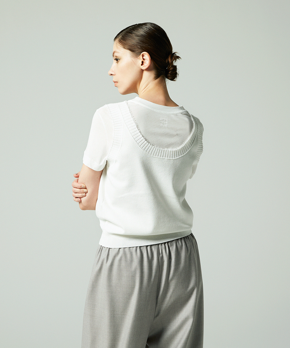 EAUVIRE コンパクトTシャツ ブラック