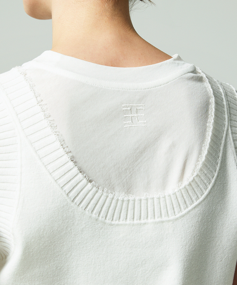 EAUVIRE コンパクトTシャツ ブラック