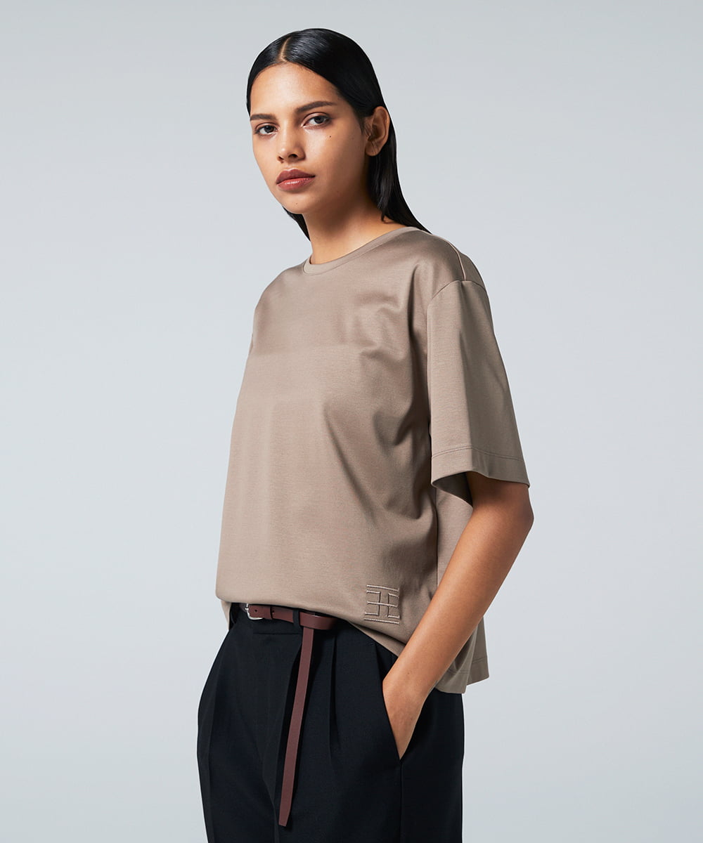 EAUVIRE オフボディTシャツ カーキ