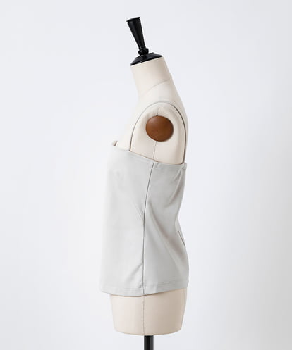 EAUVIRE ストレートチューブキャミソール ライトグレー