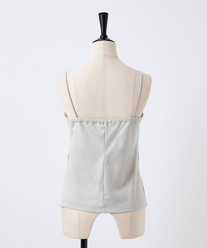 EAUVIRE ストレートチューブキャミソール ライトグレー