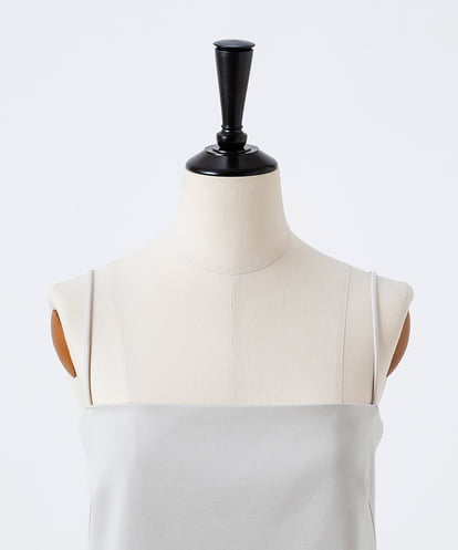 EAUVIRE ストレートチューブキャミソール ライトグレー