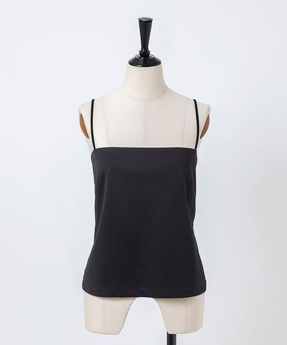 EAUVIRE ストレートチューブキャミソール ブラック