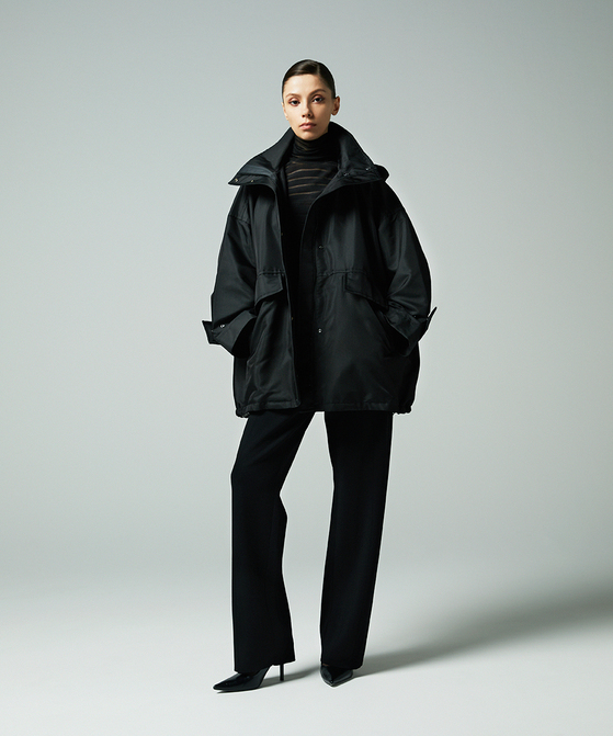 EAUVIRE シルエットパンツ カーキ