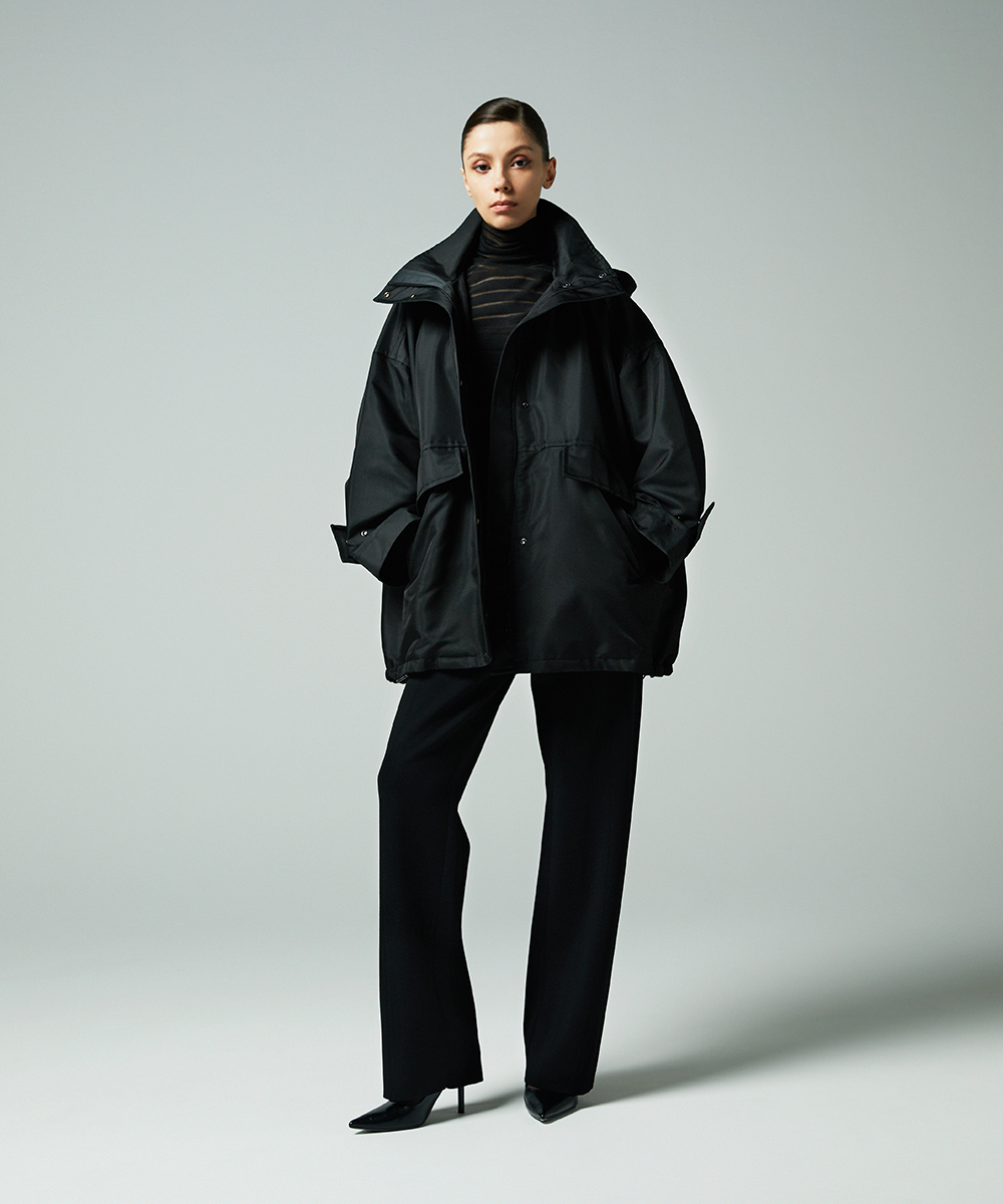 EAUVIRE シルエットパンツ カーキ