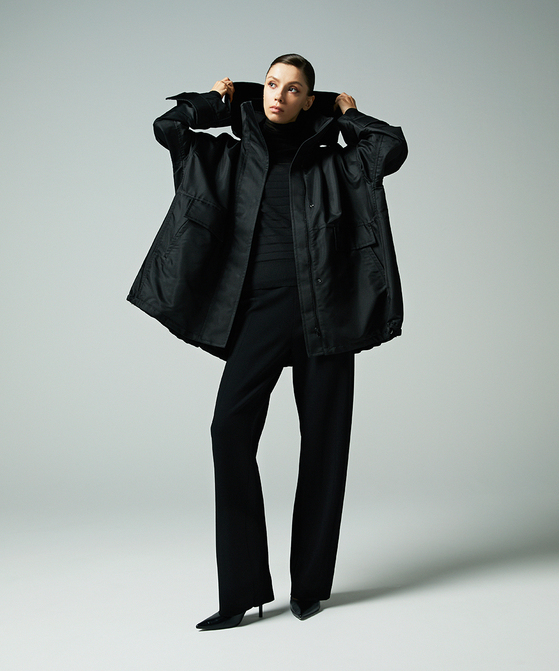 EAUVIRE シルエットパンツ カーキ