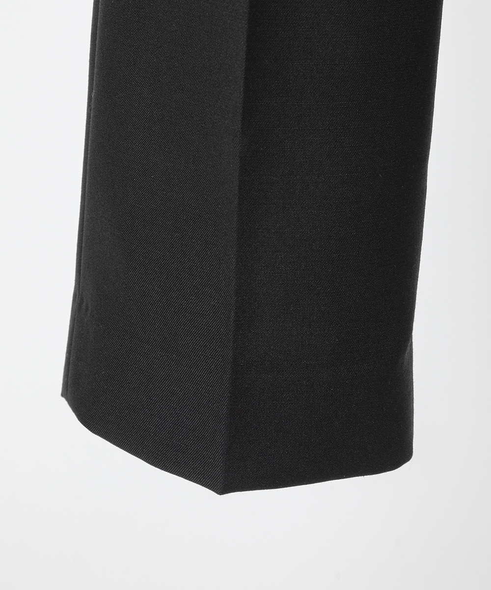 EAUVIRE 2タックパンツ ブラック