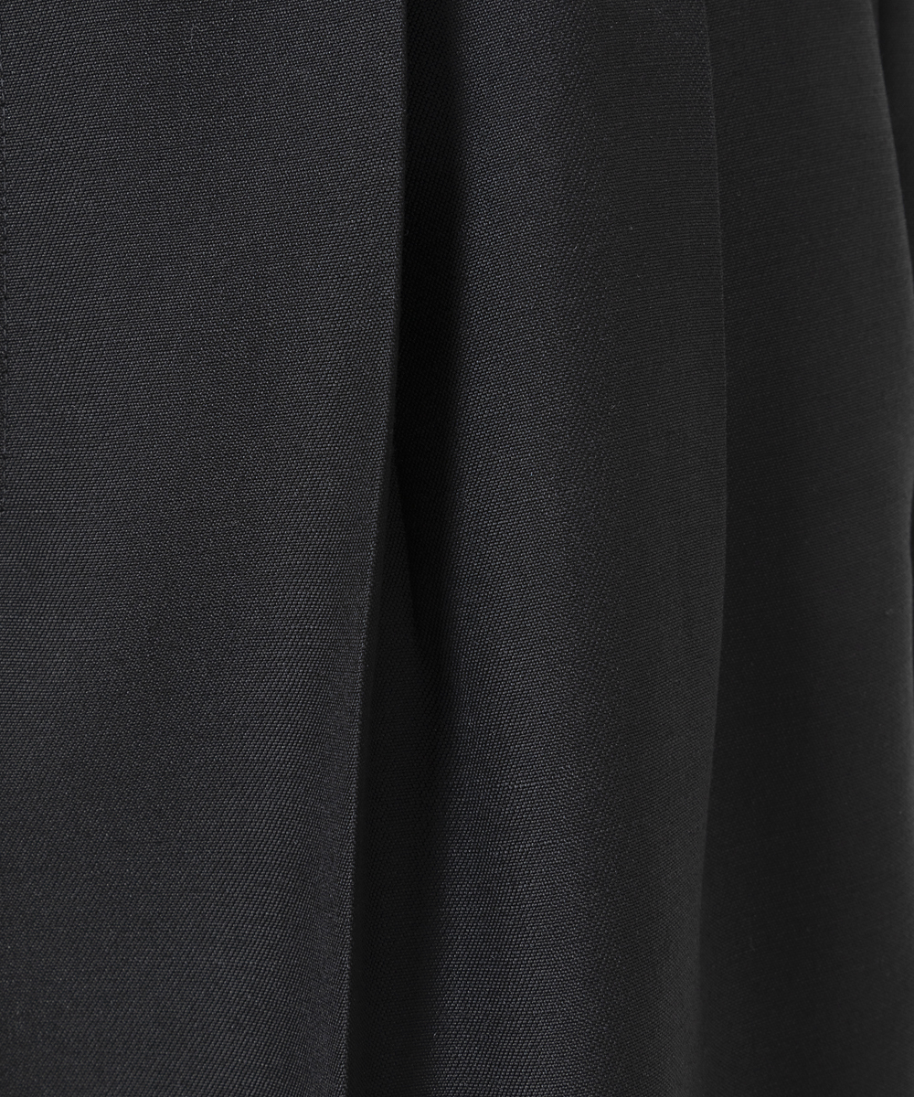 EAUVIRE 2タックパンツ ブラック