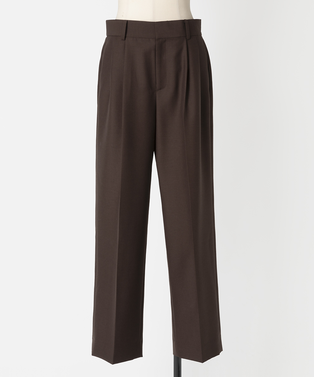 EAUVIRE 2タックパンツ ブラック