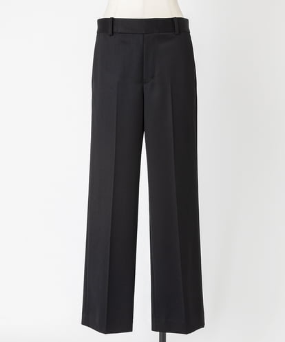 EAUVIRE ナローストレートパンツ ブラック