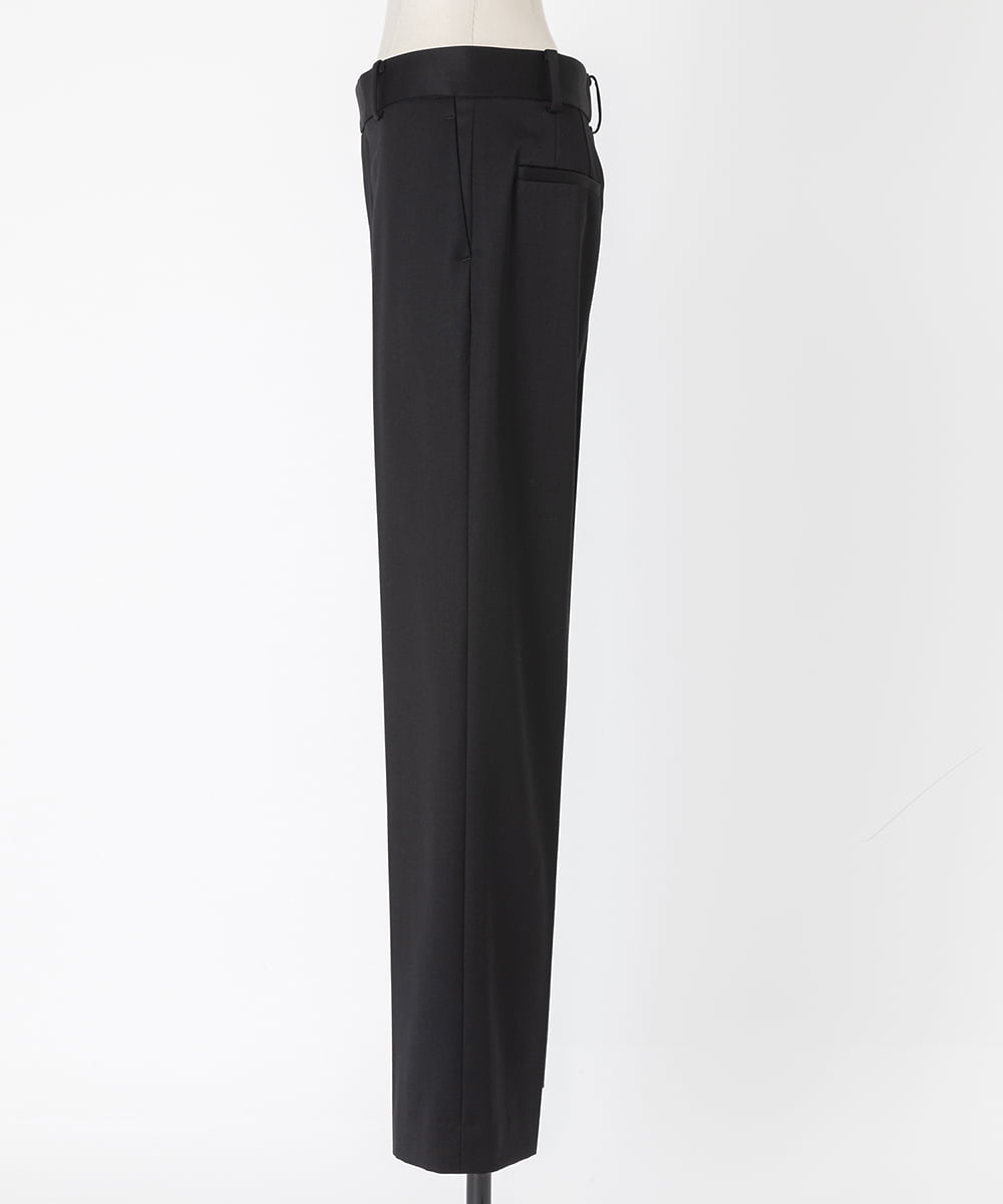 EAUVIRE ナローストレートパンツ ブラック