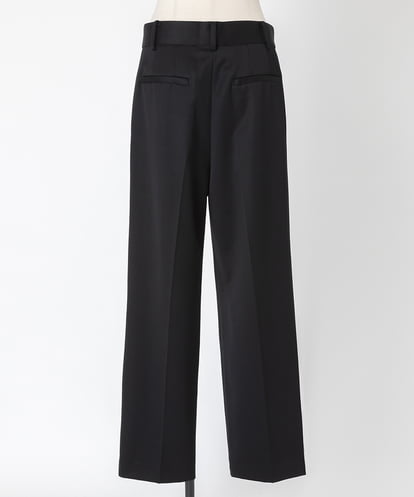 EAUVIRE ナローストレートパンツ ブラック