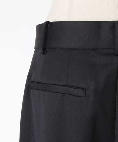 EAUVIRE ナローストレートパンツ ブラック