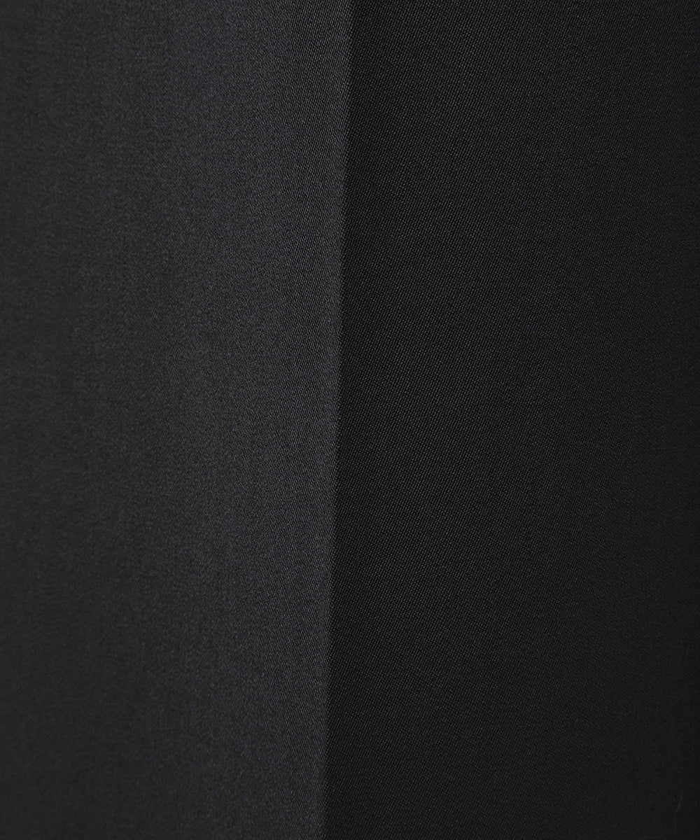 EAUVIRE ナローストレートパンツ ブラック