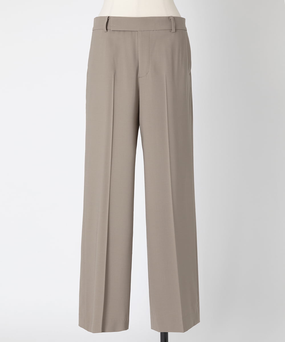 EAUVIRE ナローストレートパンツ ブラック