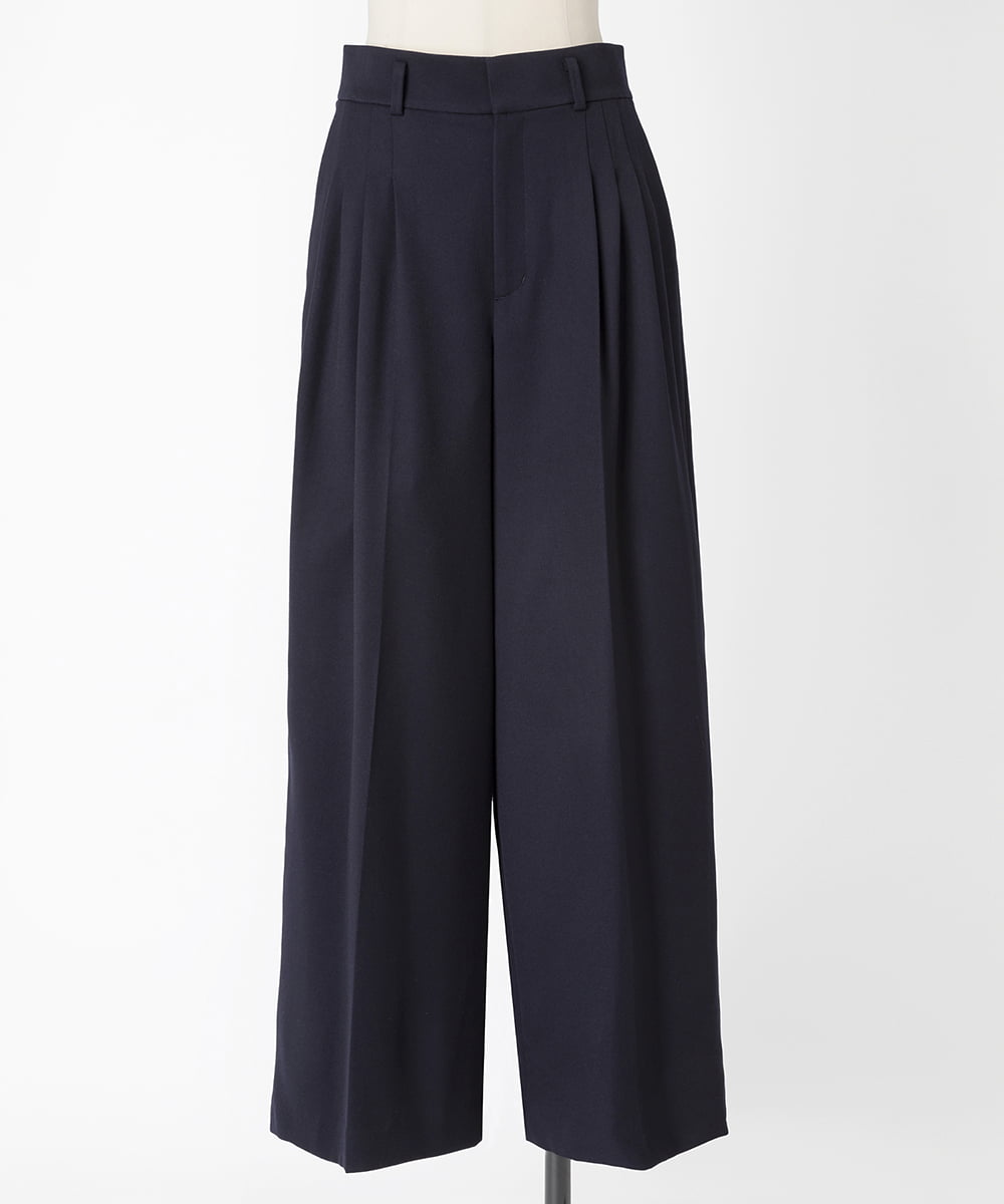 EAUVIRE ワイドパンツ ネイビー