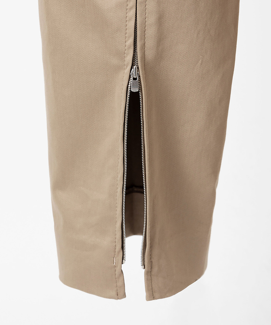 EAUVIRE クロスバックトラウザーズ ベージュ