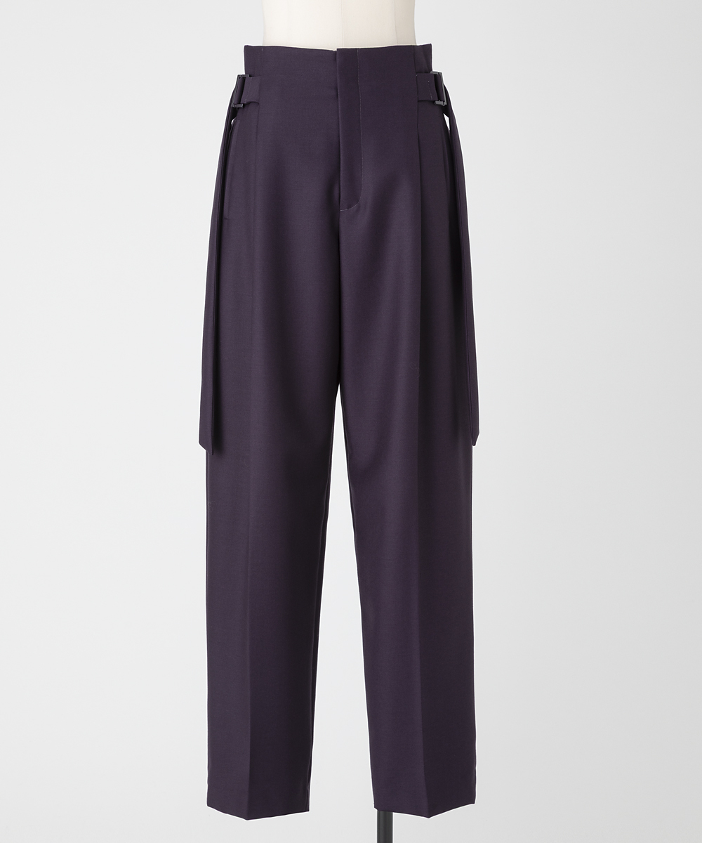 EAUVIRE キッドモヘアサイドベルトパンツ プラム