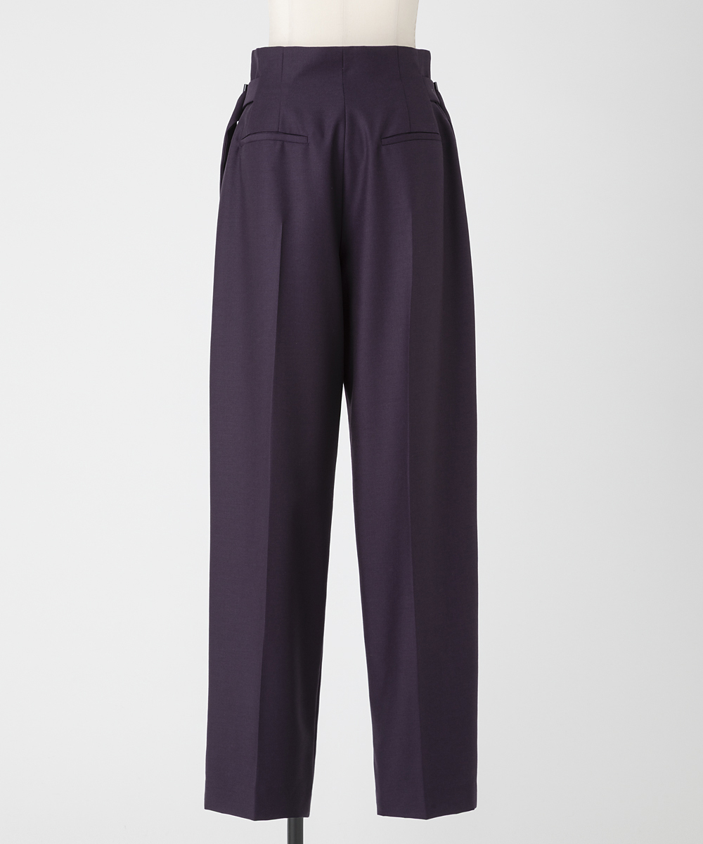 EAUVIRE キッドモヘアサイドベルトパンツ プラム