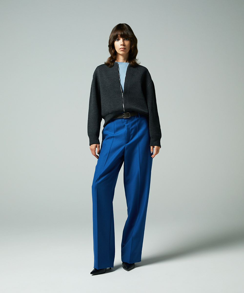 EAUVIRE キッドモヘアストレートパンツ プラム