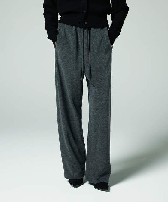 EAUVIRE ウールフリースパンツ グレー
