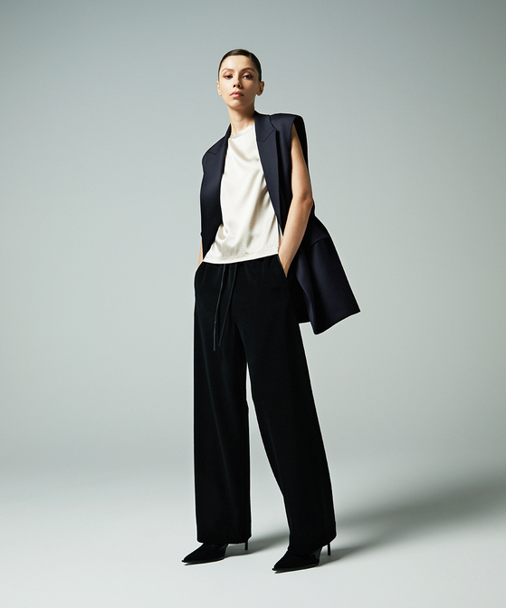 EAUVIRE ウールフリースパンツ グレー